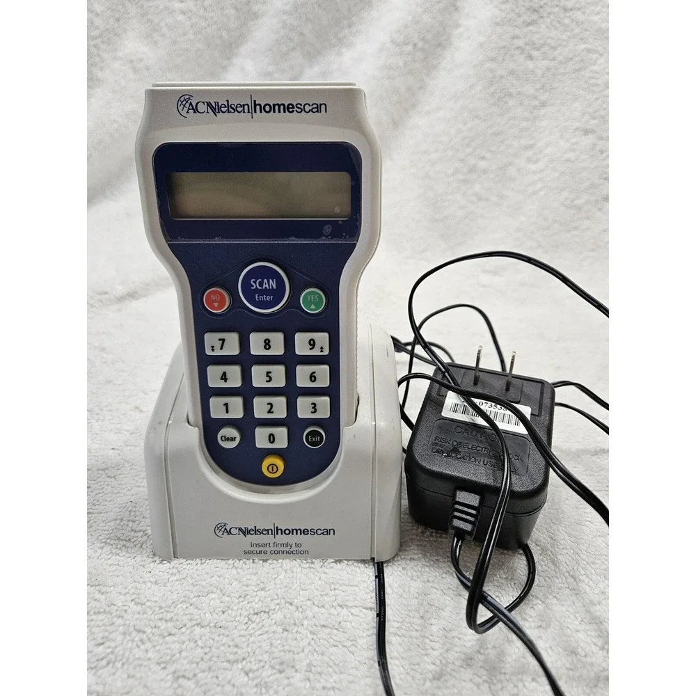 A.C. Nielson Hand Held Homescan Bar Code Scanner w/ Dock Model CK2‎